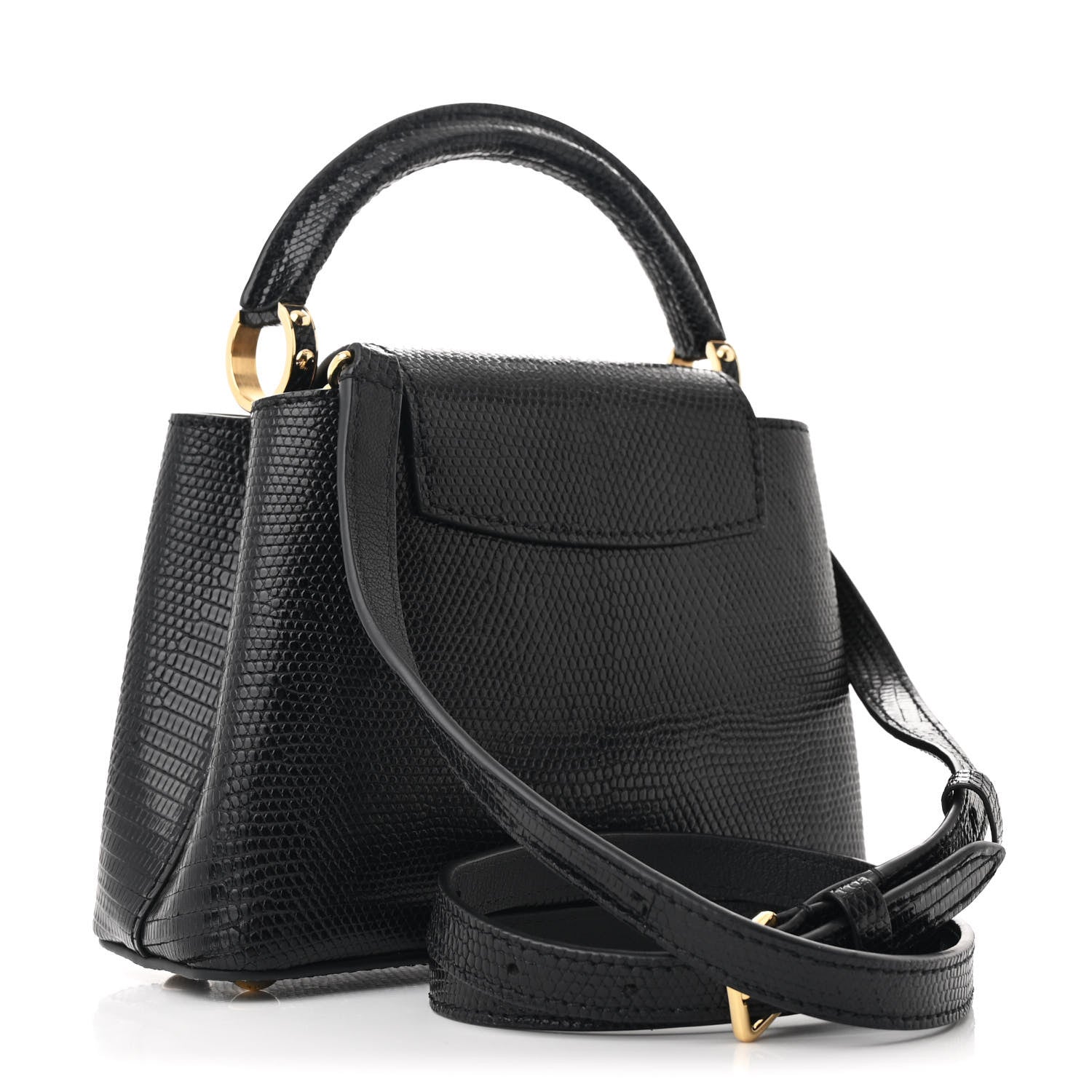 Louis Vuitton Lizard Capucines Mini Black 3 of 11