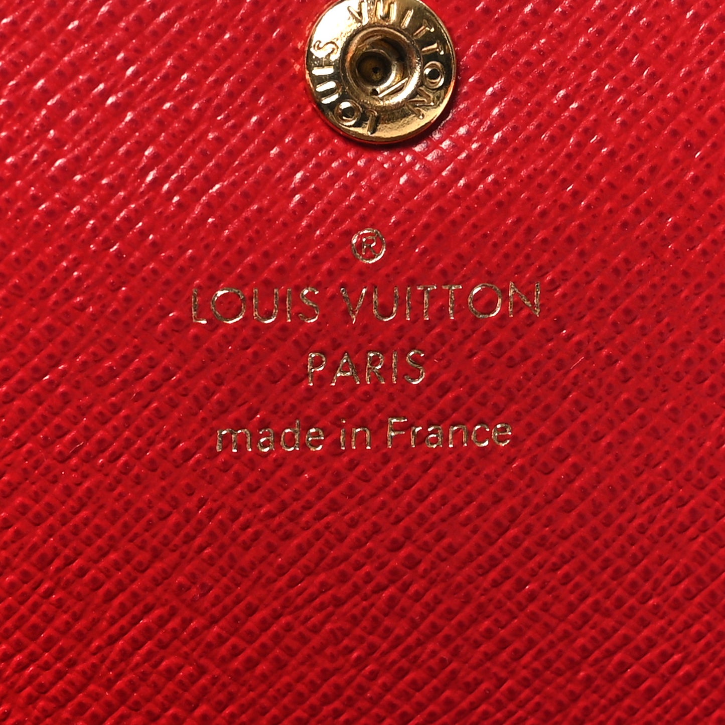 Damier Ebene Emilie Wallet Red