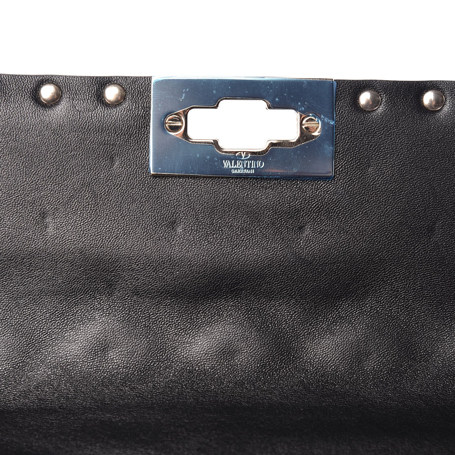 Valentino Garavani Lambskin Medium Rockstud Spike Shoulder Bag Black 11 of 15
