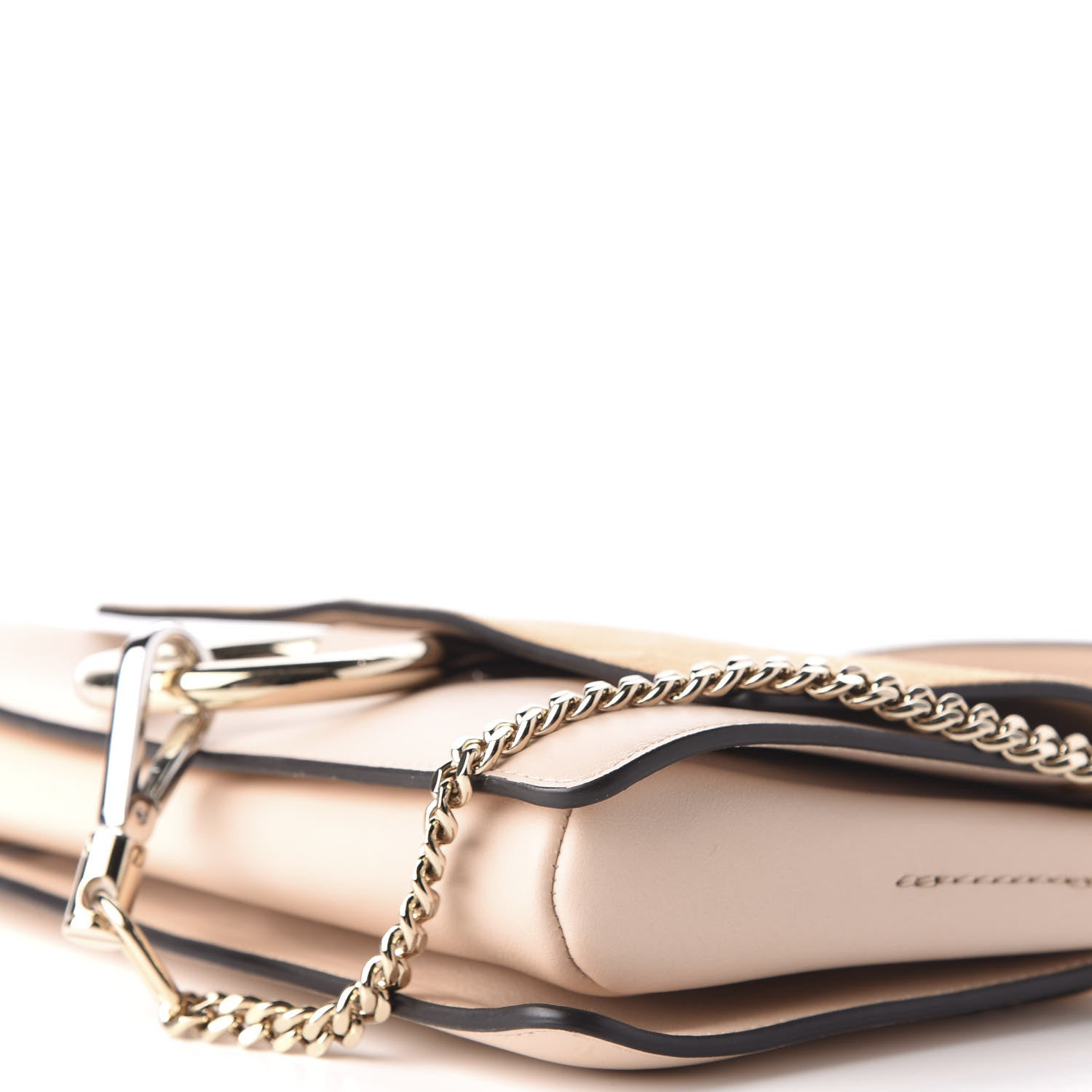 Chloe Suede Calfskin Small Faye Shoulder Bag Cement Pink 7 of 11