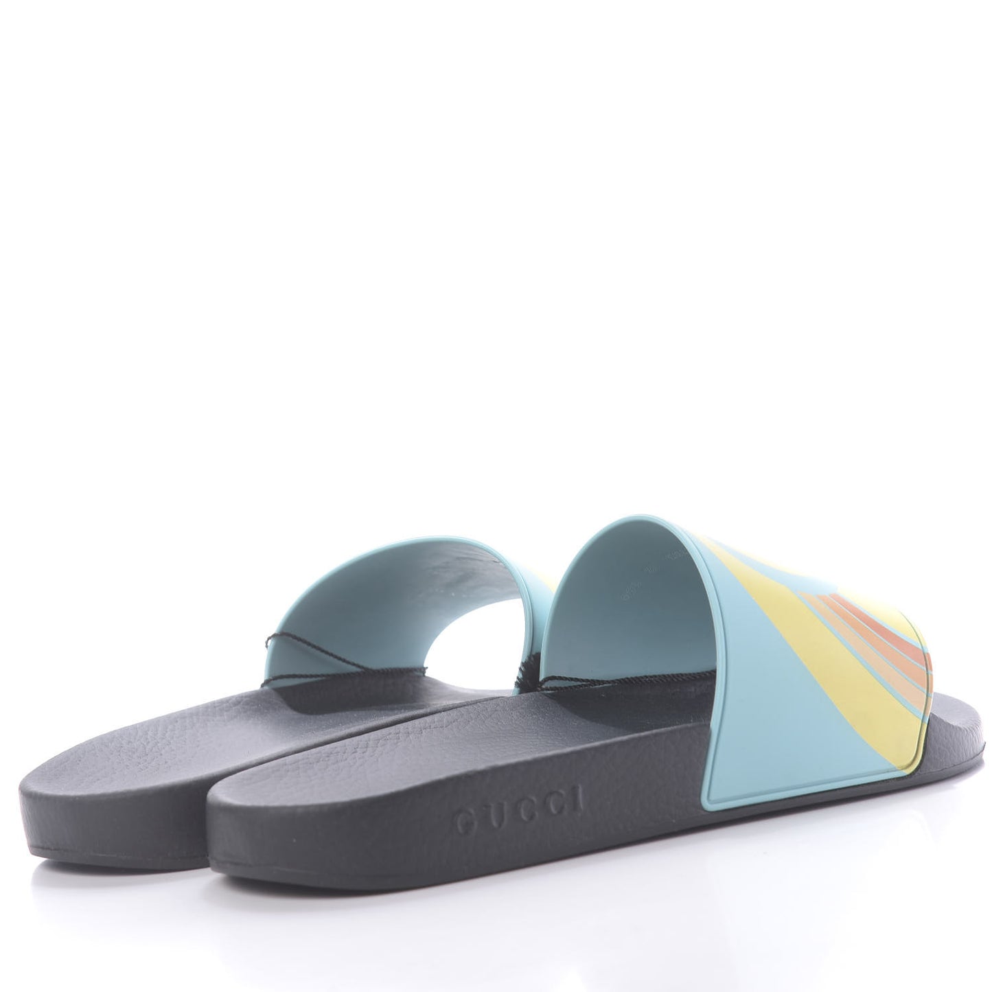 Rubber GG Rainbow Mens Pursuit Pool Slide Sandals 12 Aquamarine