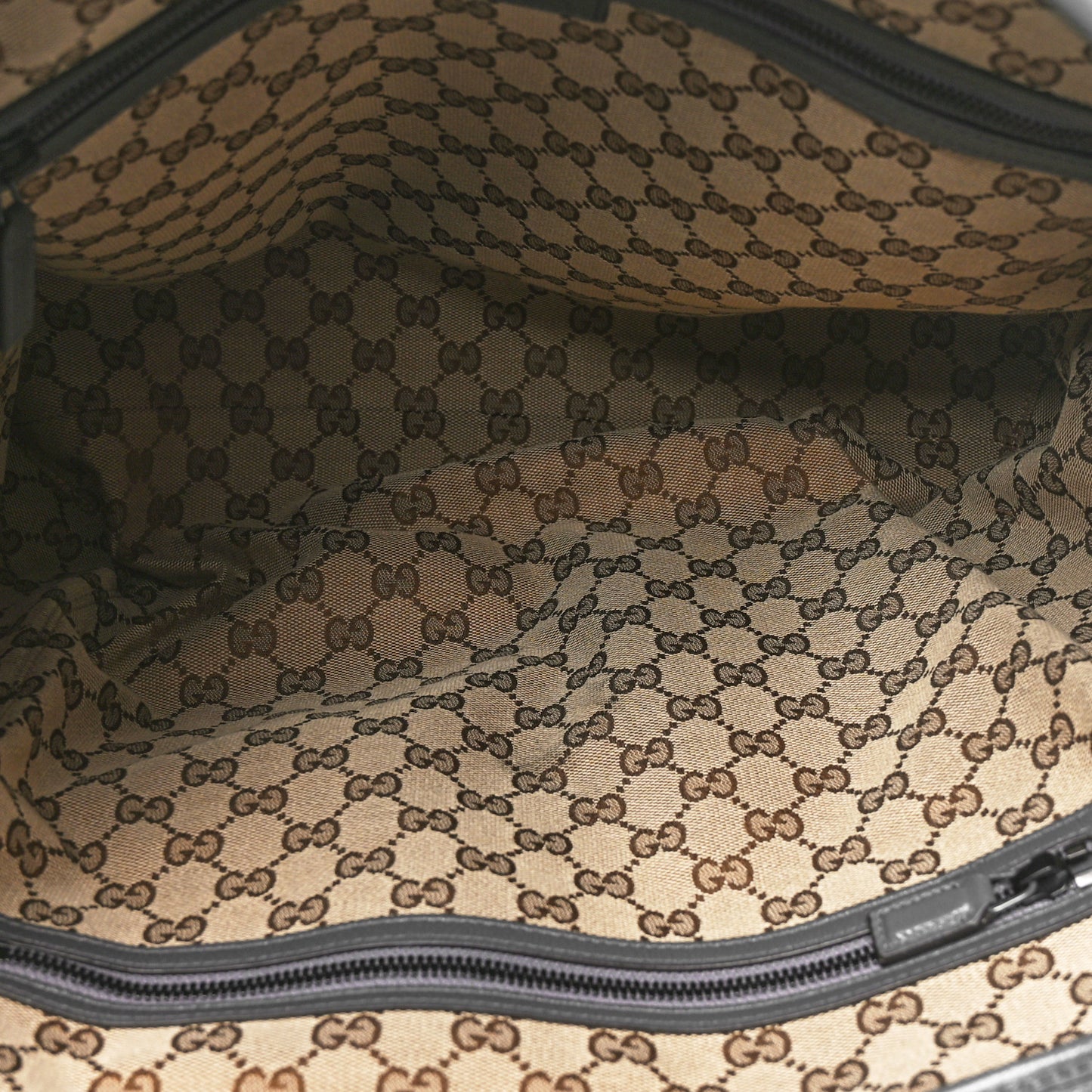 Piuma Lux Energy Monochrome Double G Drawstring Tote Grey