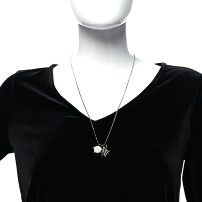 Louis Vuitton Metal LV Instinct Necklace Silver Gold 2 of 6