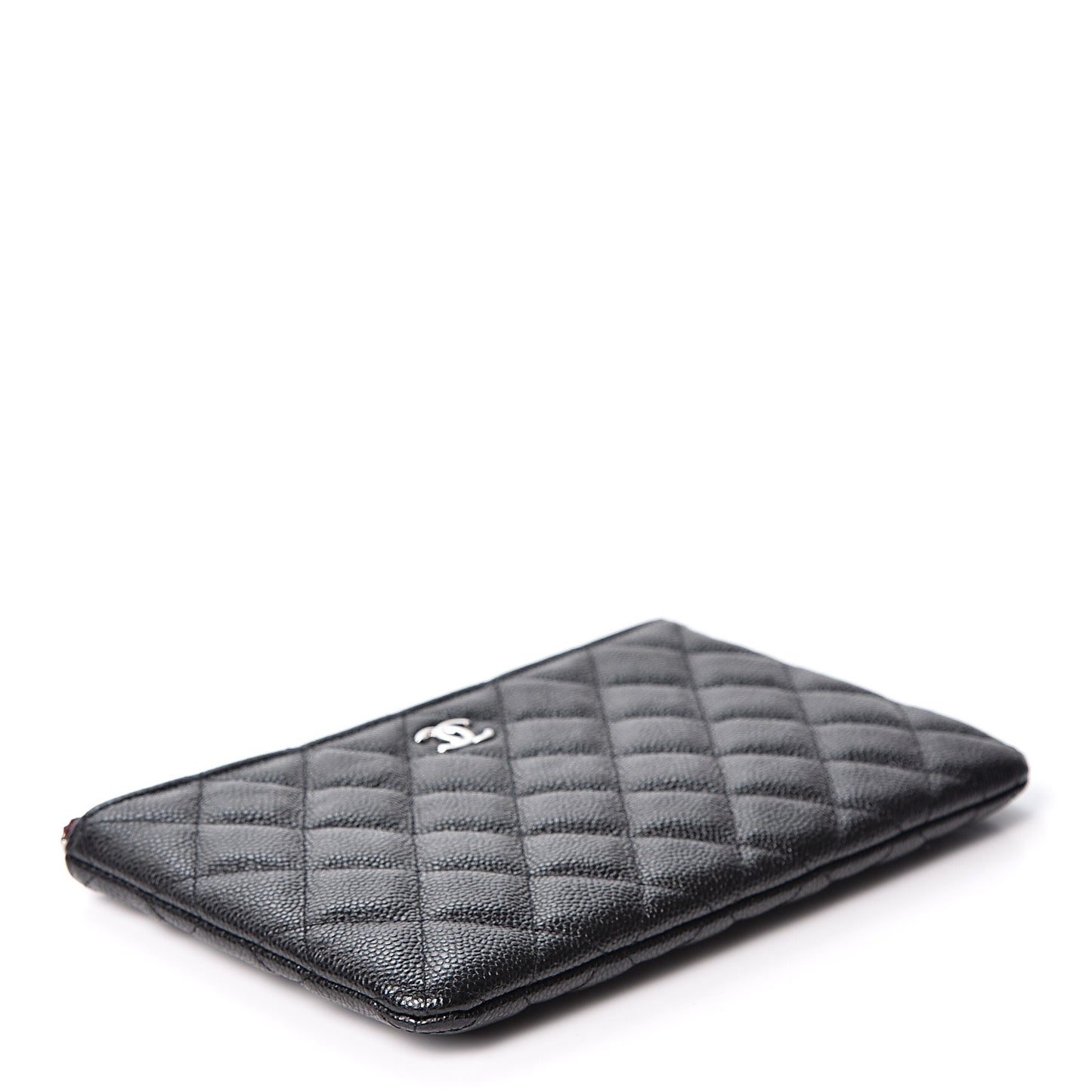Caviar Quilted Small Pouch Black