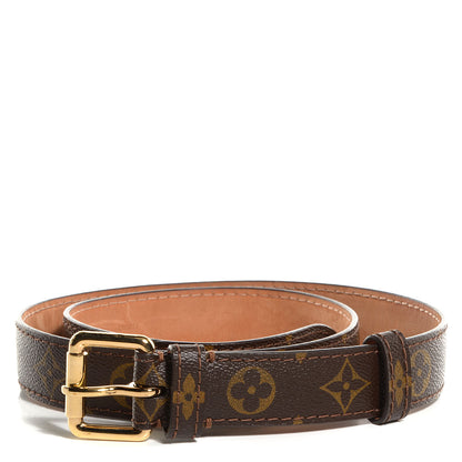 Louis Vuitton Monogram Belt Gold Buckle 90 36 1 of 6