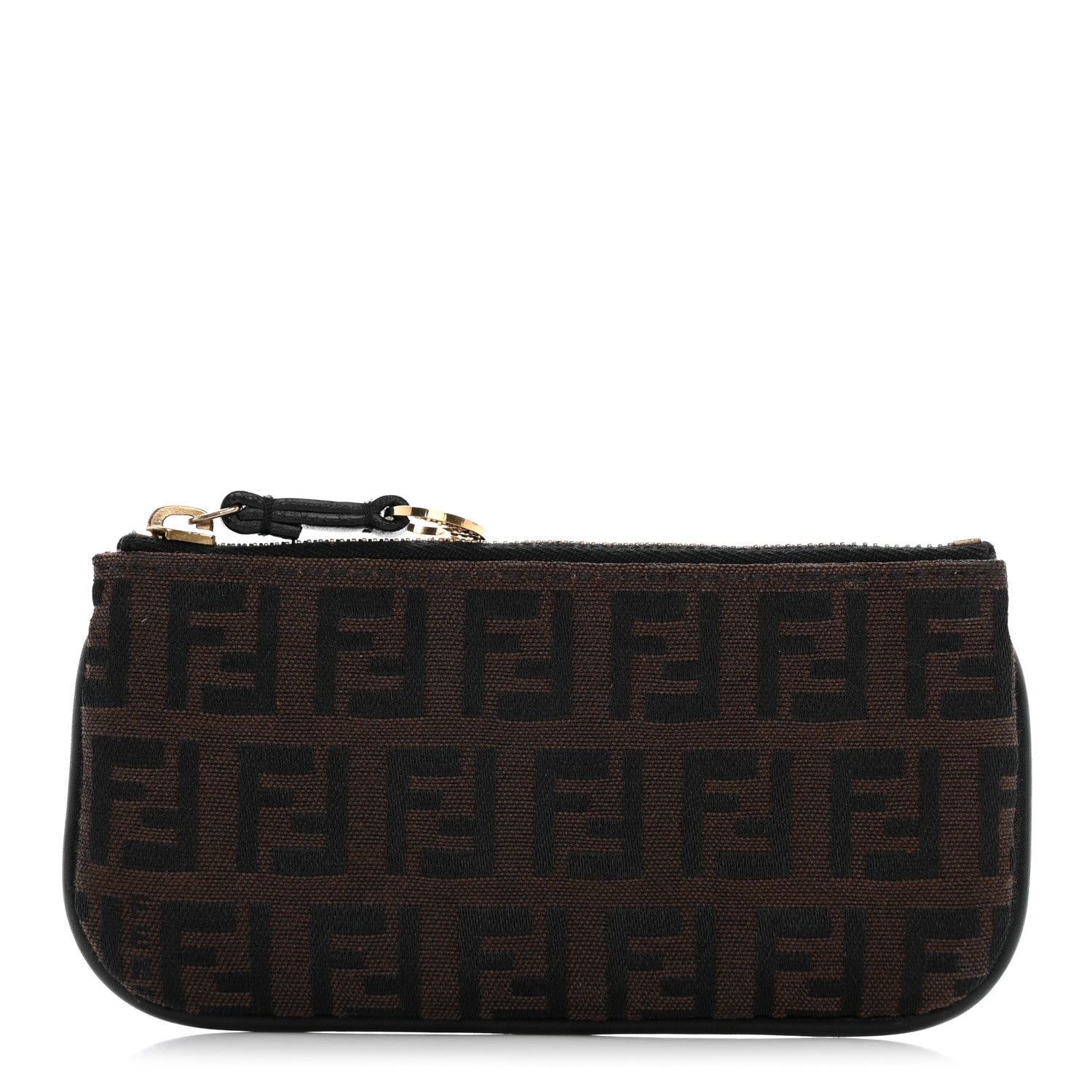 Fendi Zucchino Spalmati Forever Coin Pouch Key Case Nocciola 2 of 10