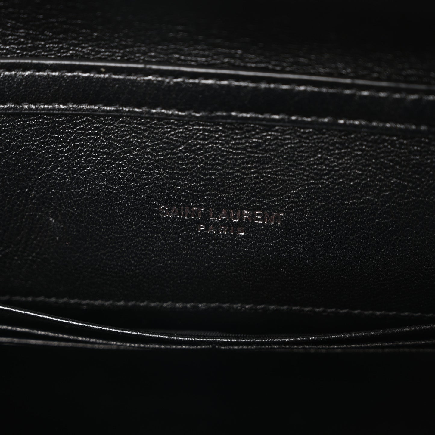Lambskin Diamond Quilted Becky Chain Wallet Black
