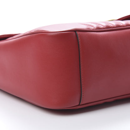 Gucci Calfskin Matelasse Large GG Marmont Shoulder Bag Hibiscus Red 9 of 10