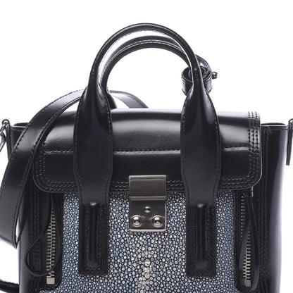 3.1 Phillip Lim 3.1 Smooth Calfskin Stingray Mini Pashli Satchel Black 10 of 12