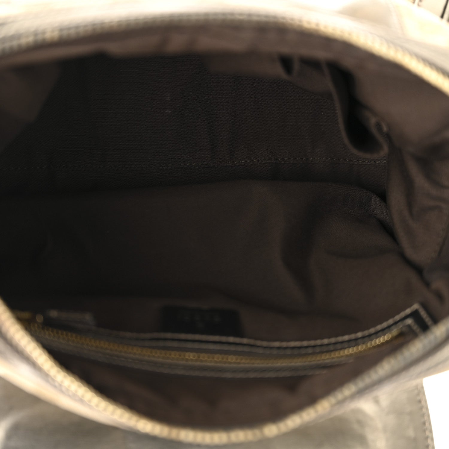 Gucci Monogram Large Pop Bamboo Top Handle Tote Pewter 11 of 37