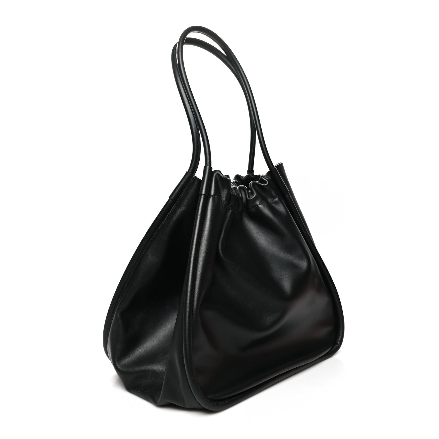 Proenza Schouler Calfskin XL Ruched Tote Black 4 of 15
