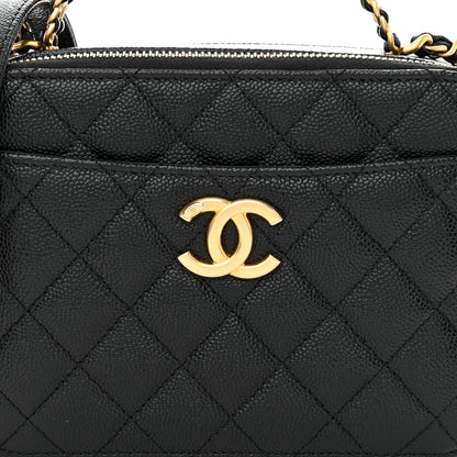 Chanel Caviar Quilted Small Pick Me Up Vanity Case Black 9 of 13