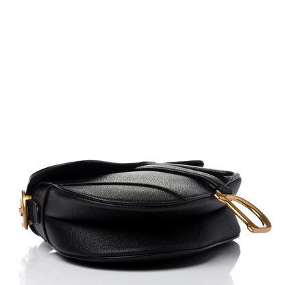 Christian Dior Grained Calfskin Saddle Bag Black 3 of 4