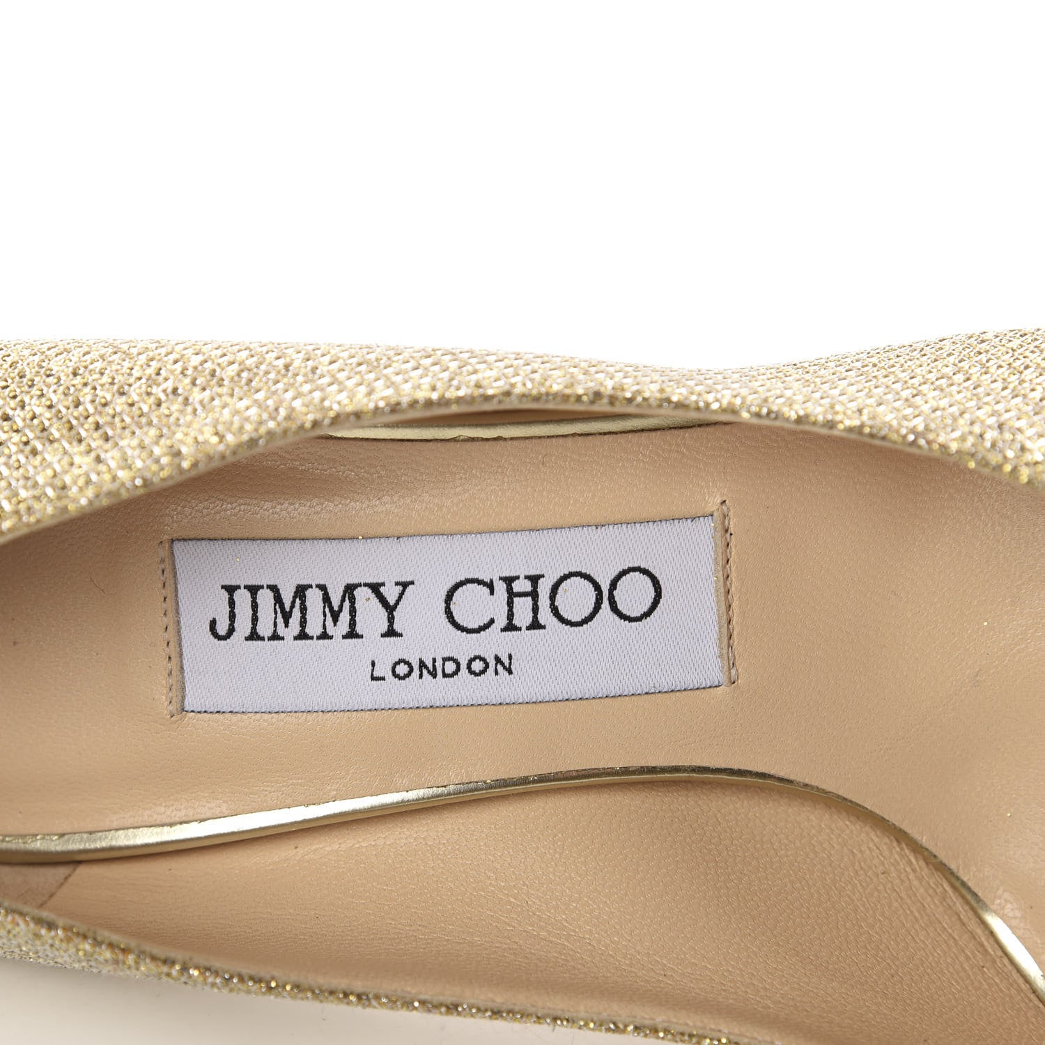 Jimmy Choo Lame Glitter Dahlia Pumps 35 Gold 7 of 9