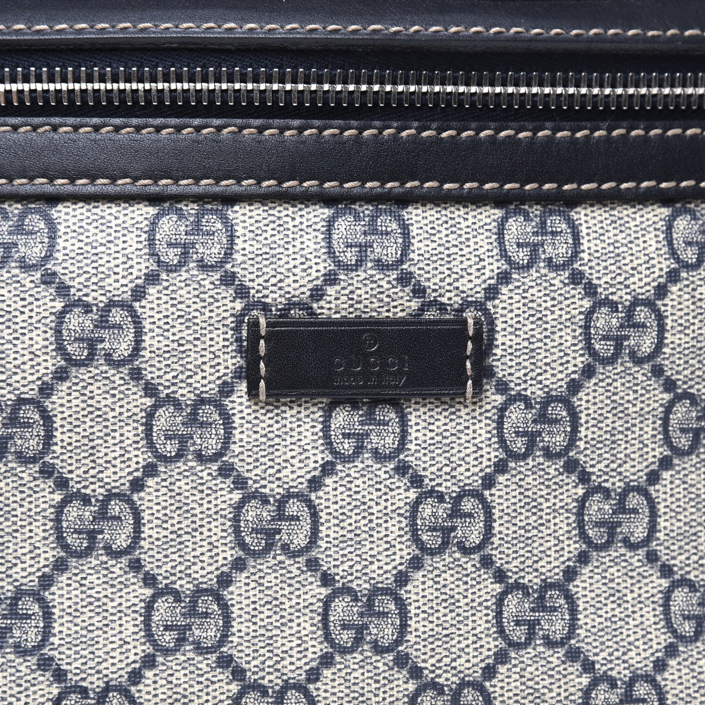 GG Plus Monogram Belt Bag Navy