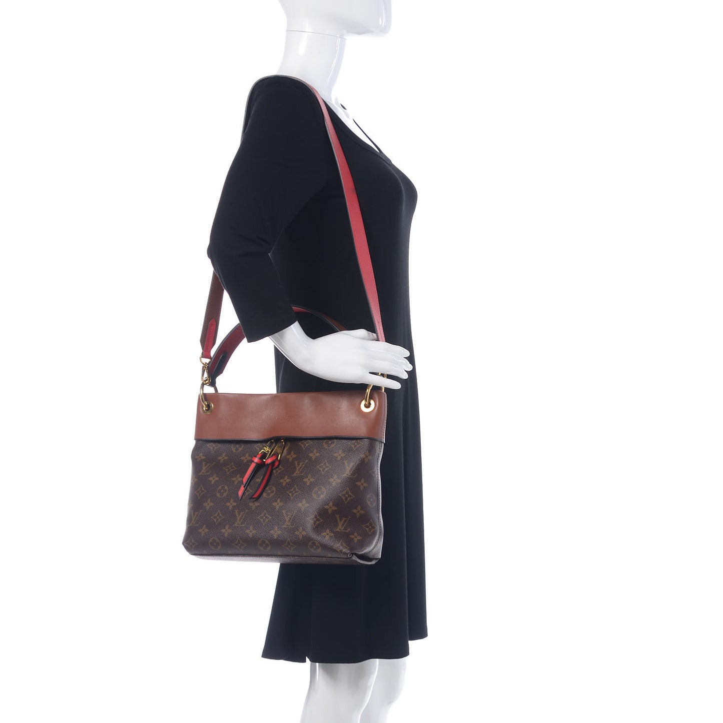 Monogram Tuileries Besace Caramel Rouge