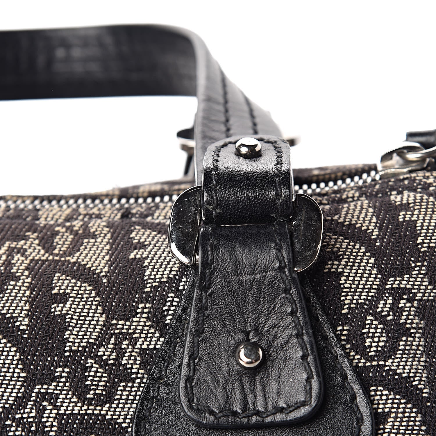 Christian Dior Monogram Boston Black 16 of 17