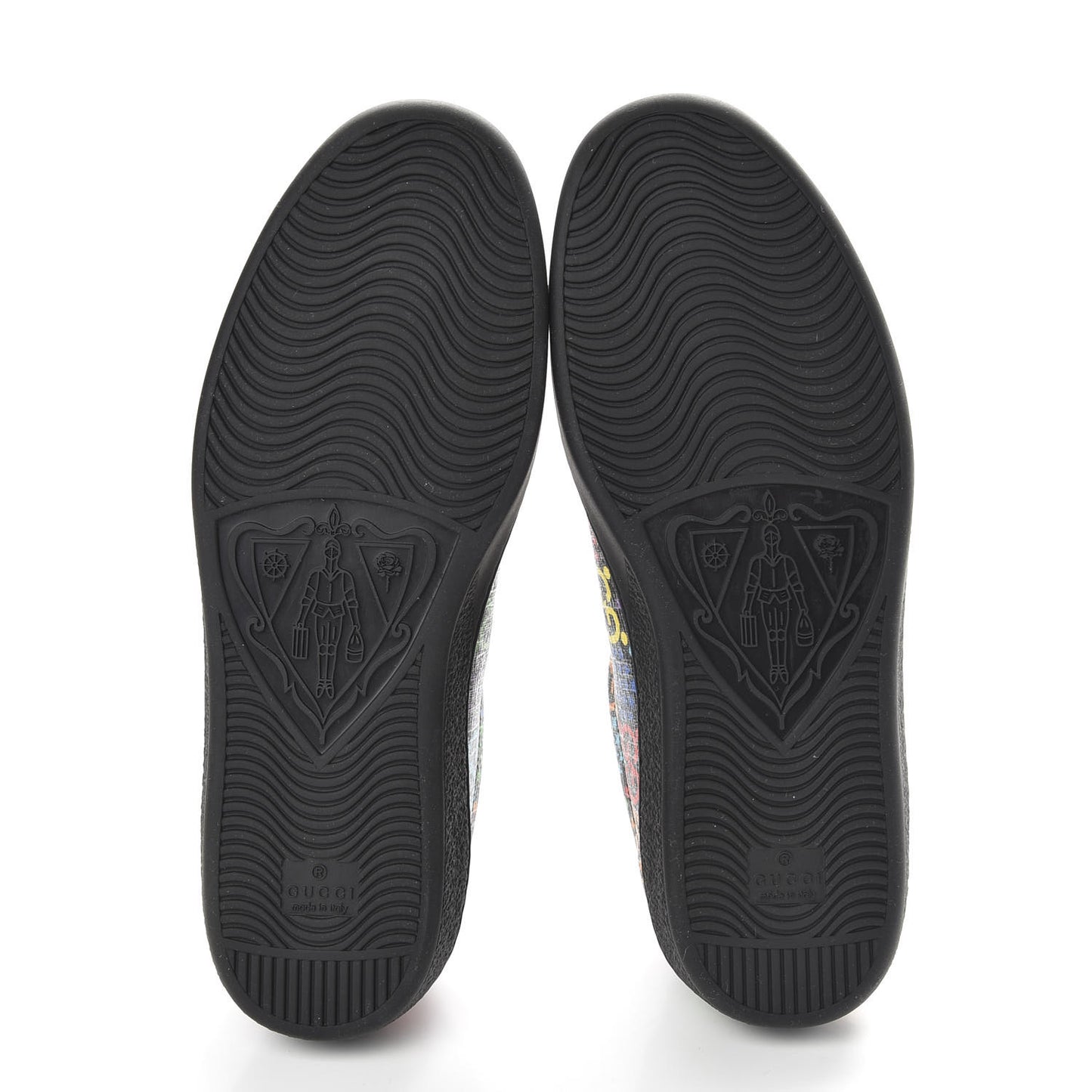 GG Supreme Monogram Psychedelic Mens Ace Sneakers 7.5 Black Multicolor