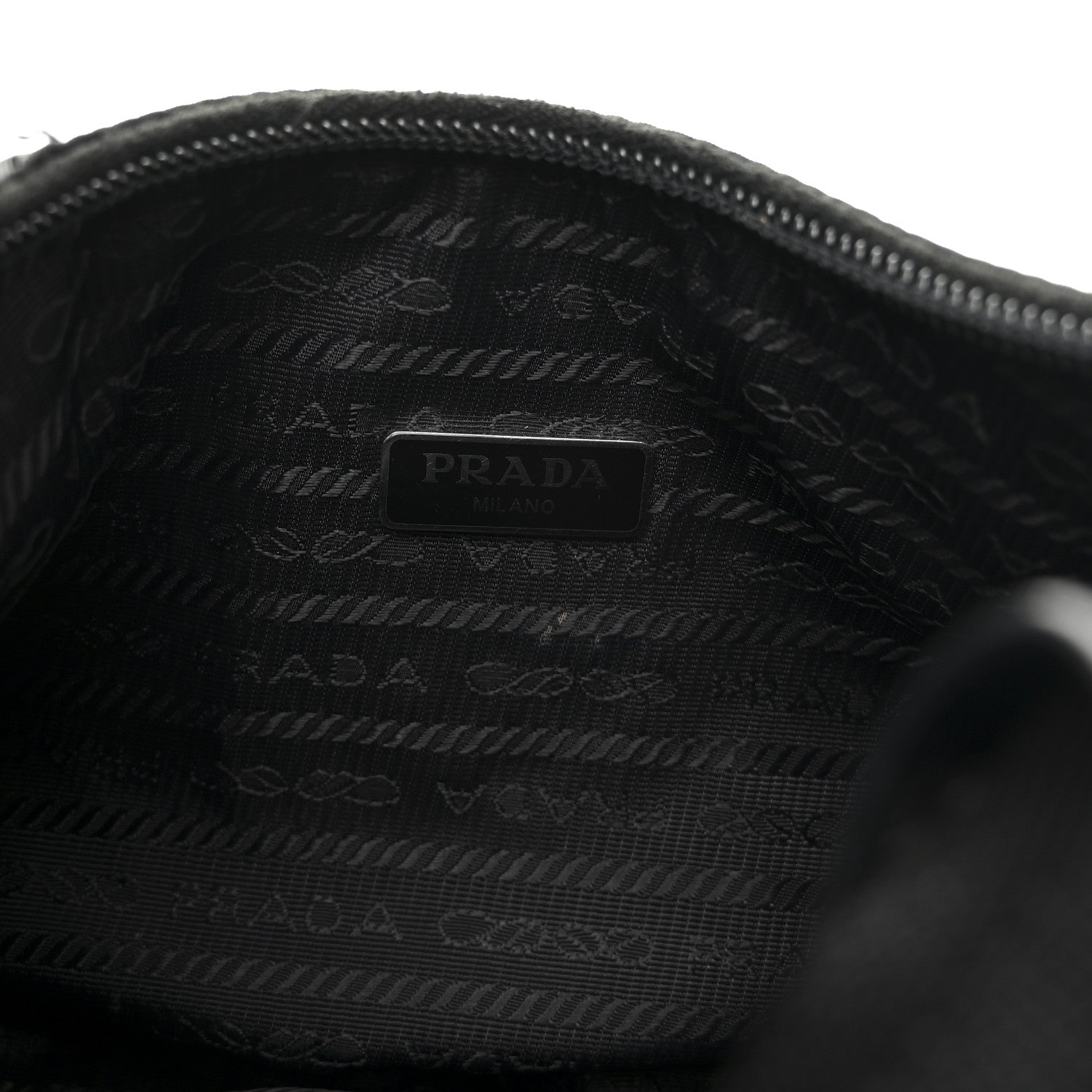 Prada Tessuto Nylon Mini Re-Edition 2000 Bag Black 6 of 13