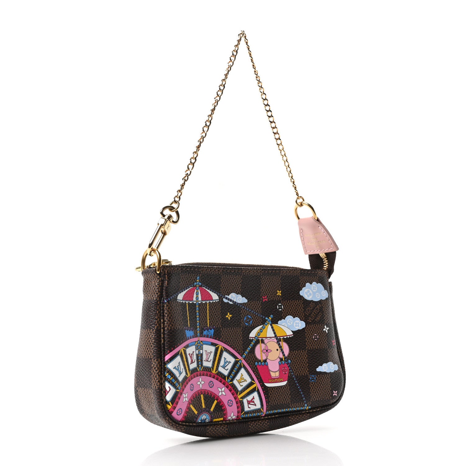 チ*コ様 LOUIS VUITTON ブラックレースヘアバンド Louis Vuitton Damier Ebene 2020 Christmas Animation Big Wheel Mini