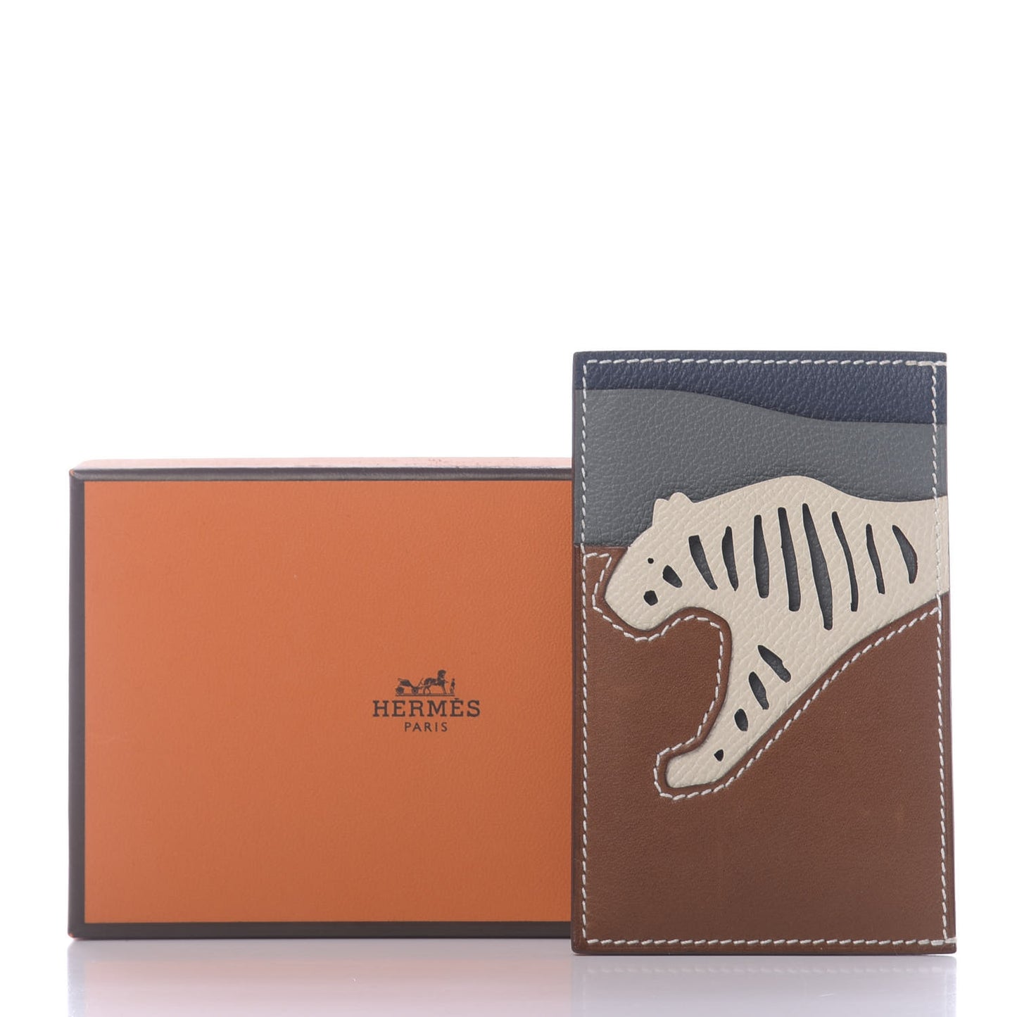 Epsom Barenia Evercolor Rooroo 3CC Card Holder Fauve Craie Amande Bleu De Malte