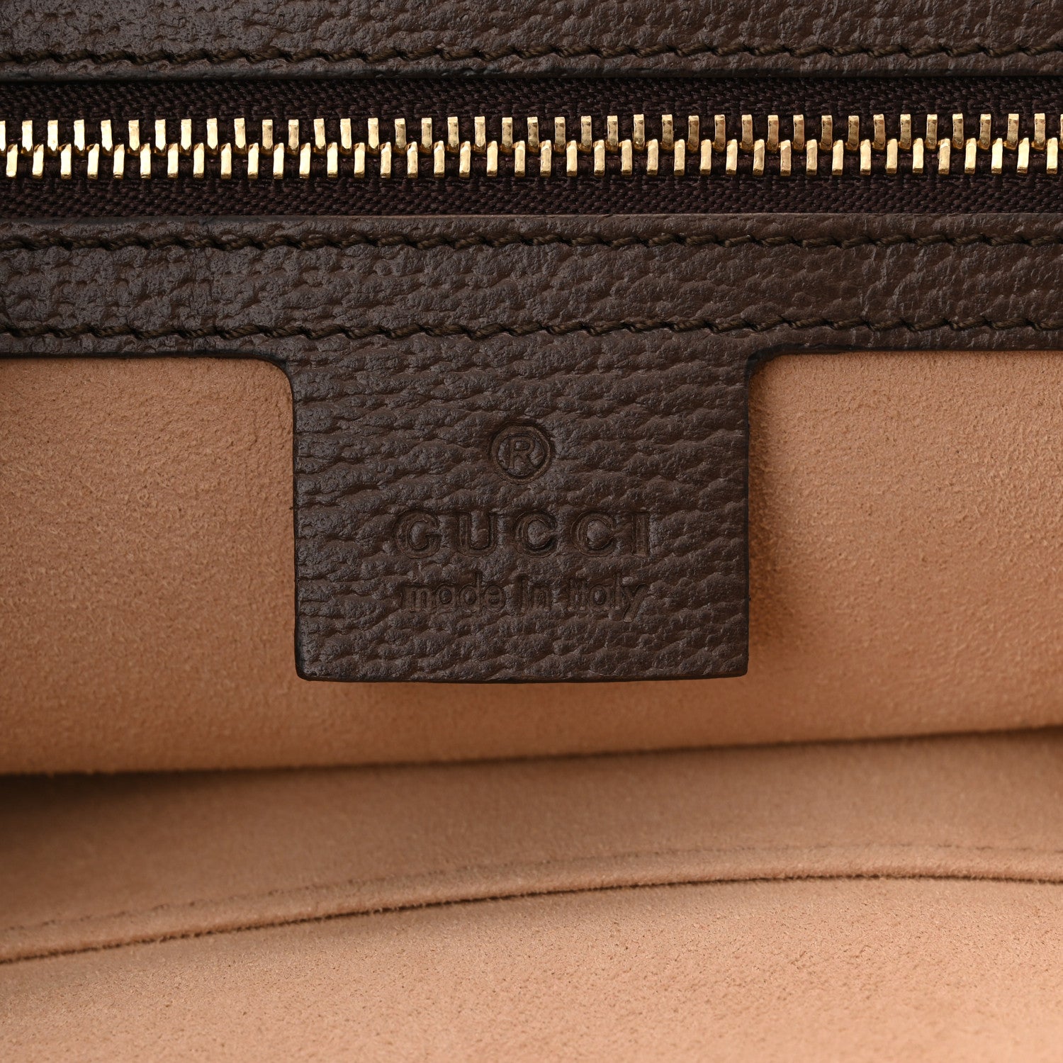 Gucci GG Supreme Monogram Textured Calfskin Web Medium Ophidia Shopping Tote Beige Ebony New Acero 6 of 10