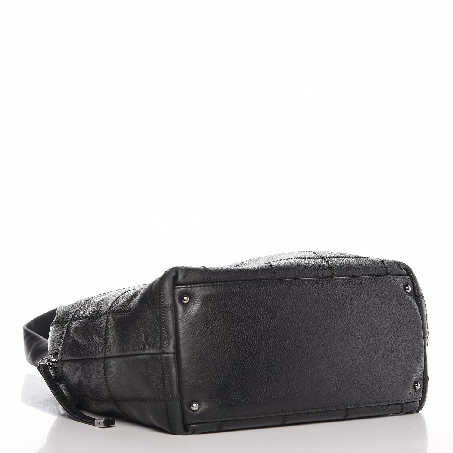 Chanel Caviar Square Stitched Tote Black 4 of 13