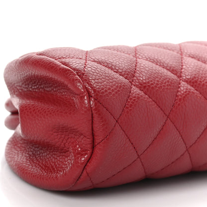 Chanel Caviar Quilted Timeless Clutch Red 8 of 9