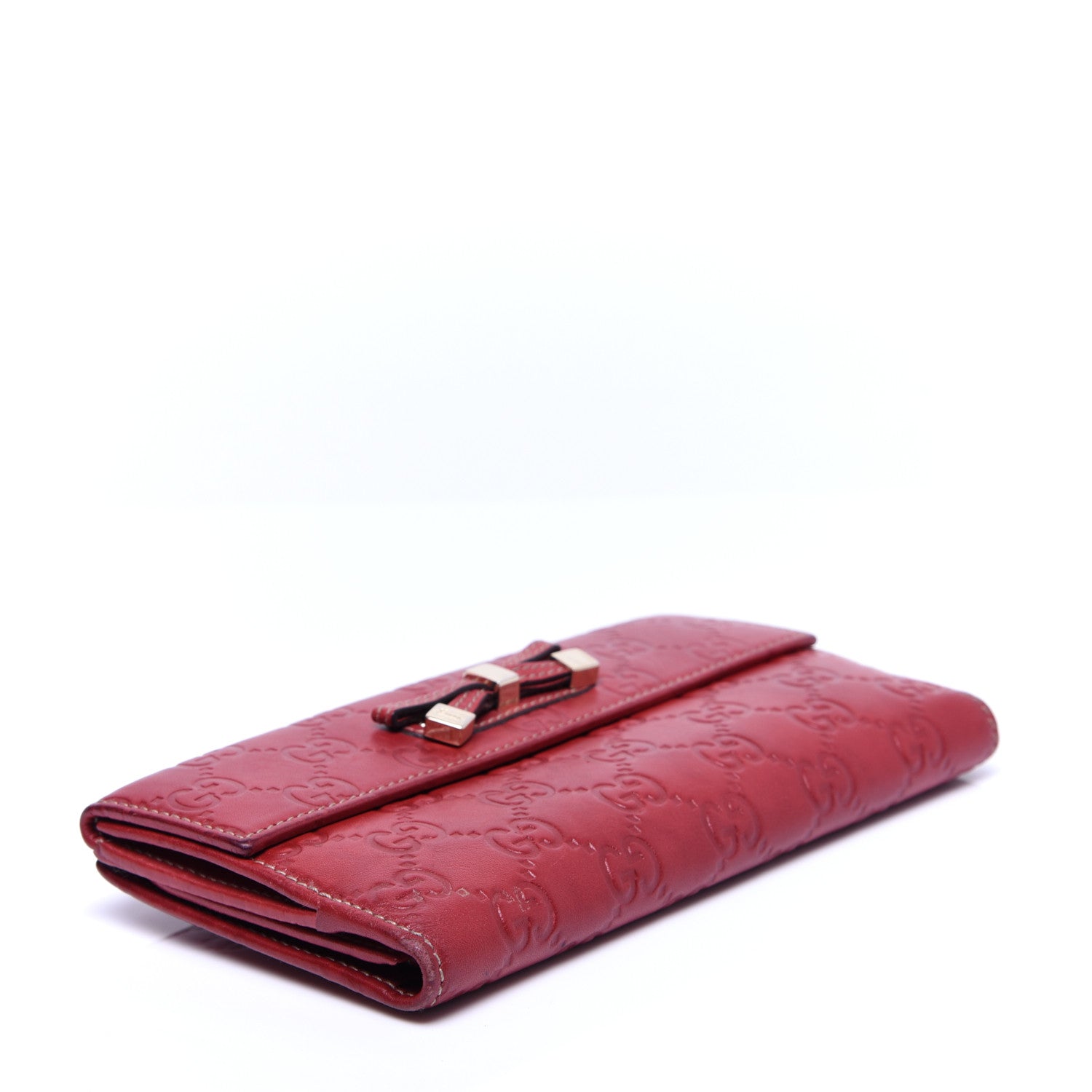 Gucci Guccissima Princy Continental Wallet Red 4 of 10