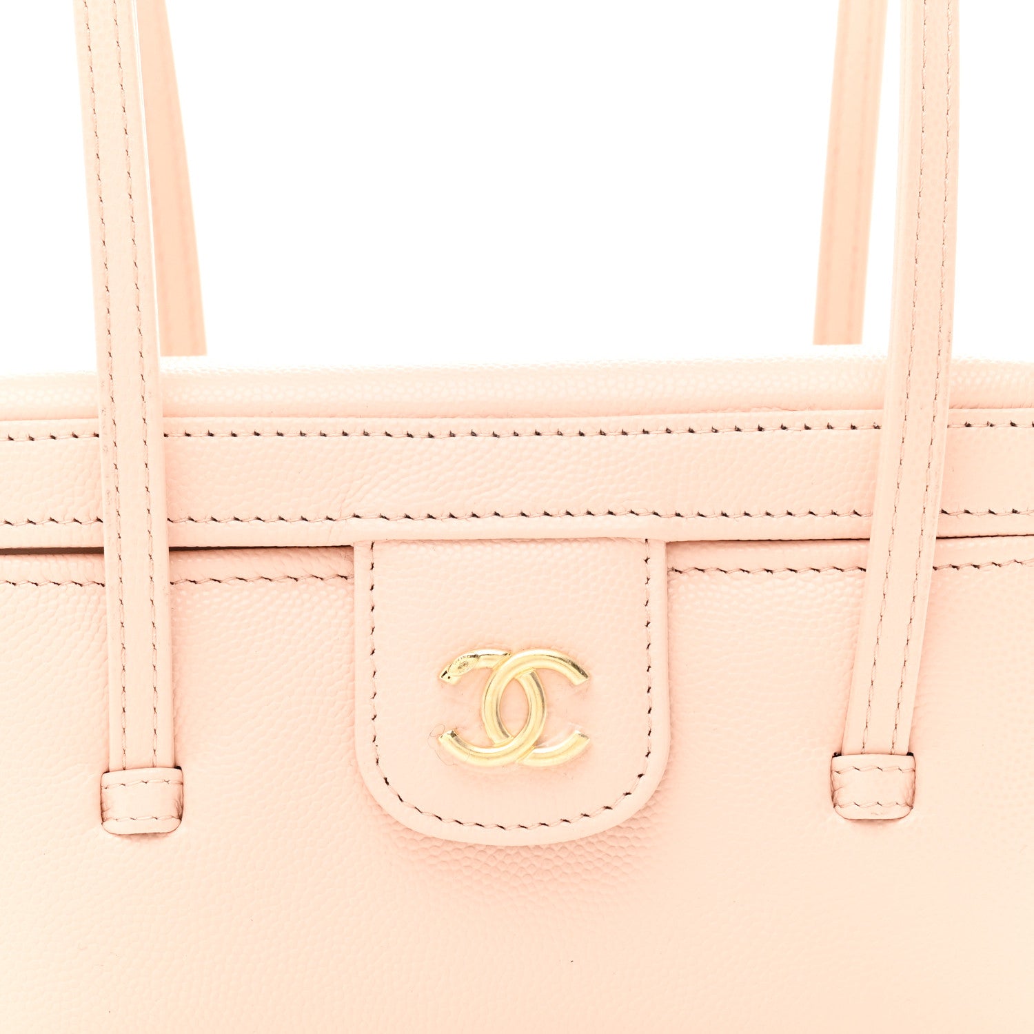 Chanel Shiny Caviar Preppy Coco Long Vanity With Strap  Light Pink 8 of 11