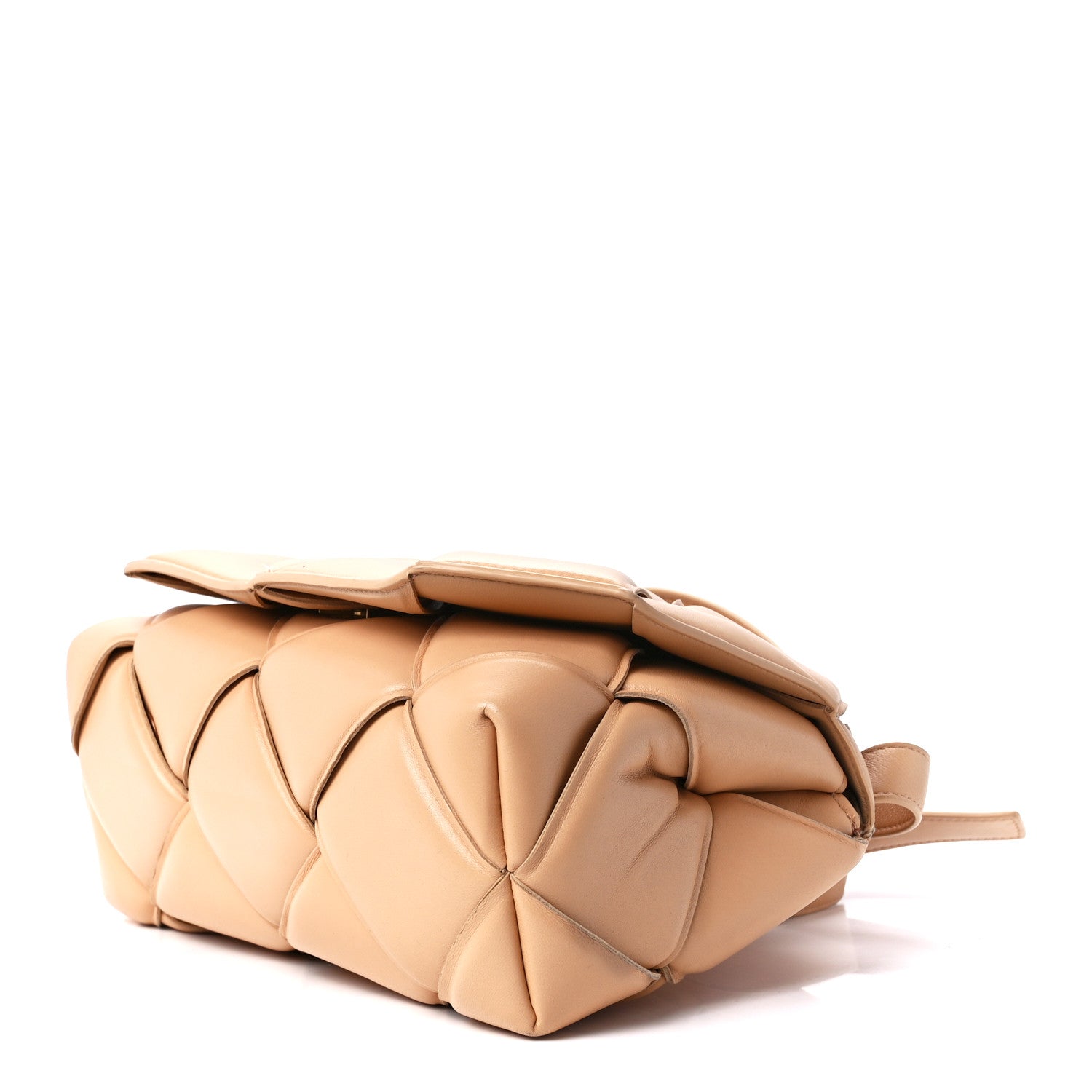 Bottega Veneta Nappa Intreccio Padded Top Handle Shoulder Bag Almond 11 of 13