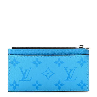 Louis Vuitton Taigarama Coin Card Holder Blue Lagoon 1 of 7