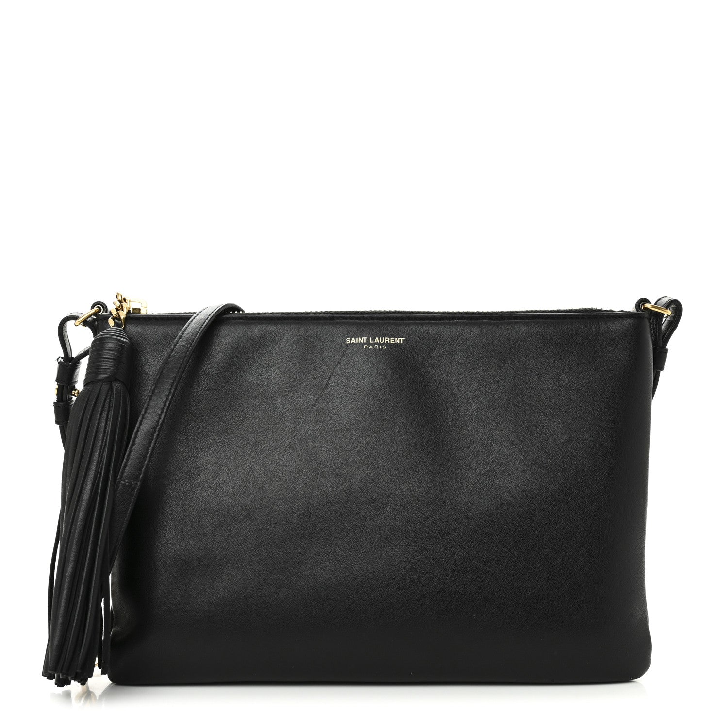 Saint Laurent Calfskin Teen Monogram Crossbody Bag Black 1 of 10