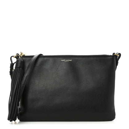 Saint Laurent Calfskin Teen Monogram Crossbody Bag Black 1 of 10