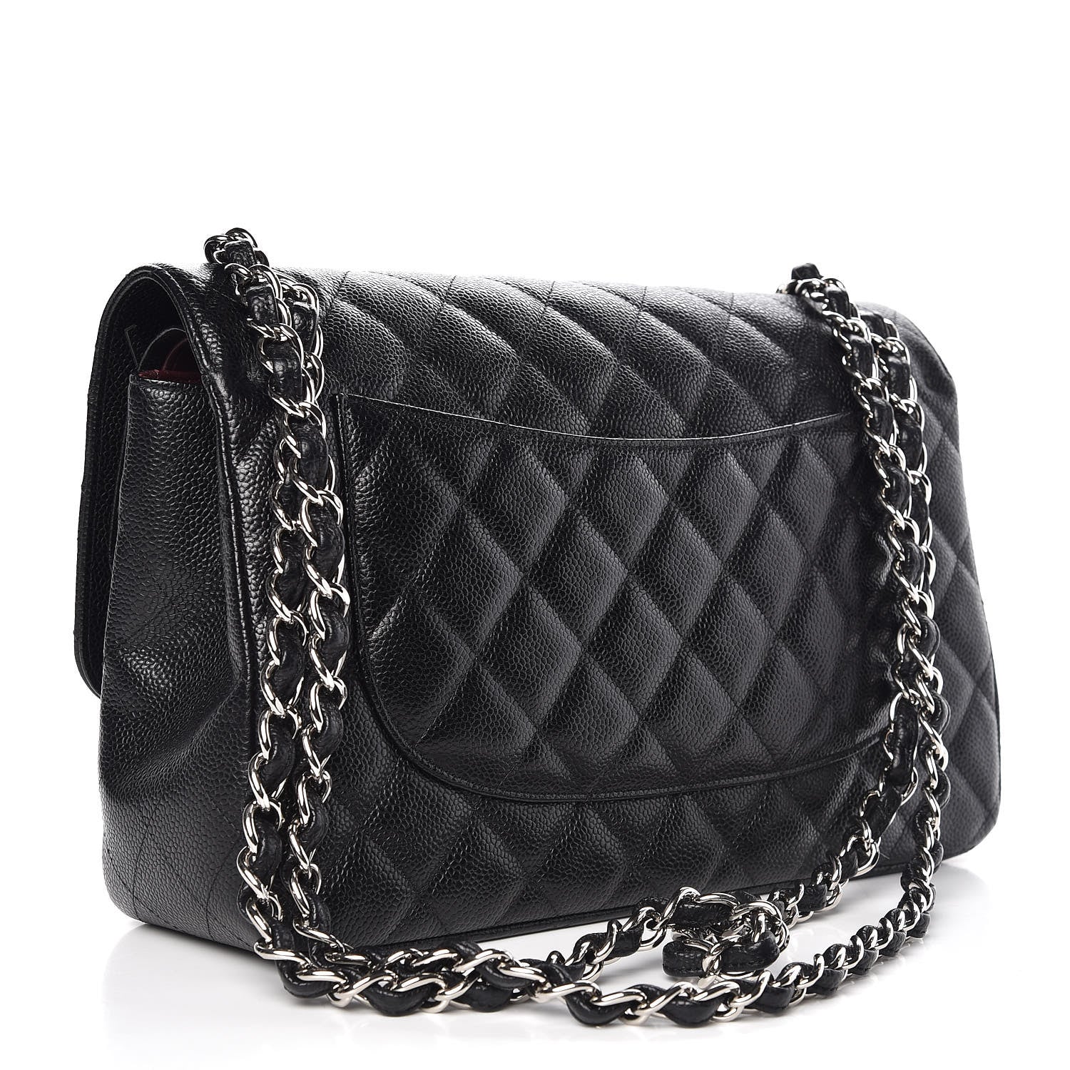 Chanel Caviar Quilted Jumbo Double Flap Black 4 of 8