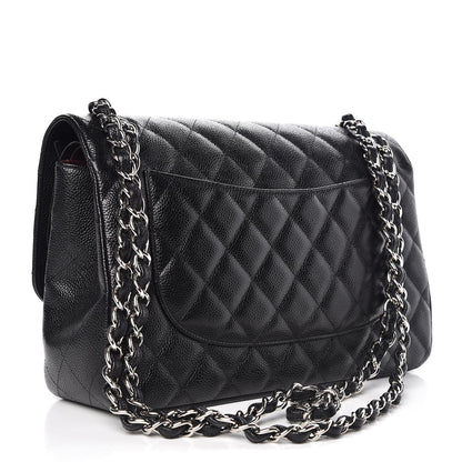 Chanel Caviar Quilted Jumbo Double Flap Black 4 of 8