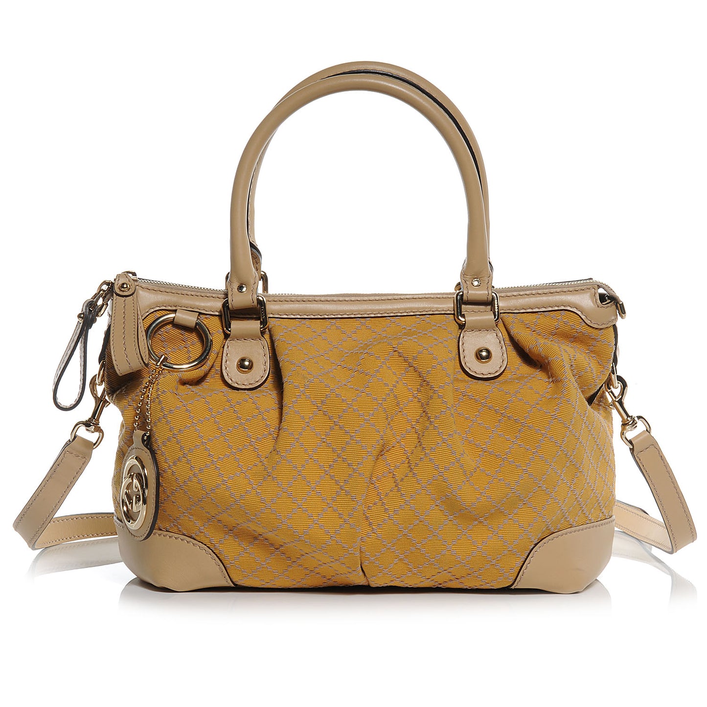 Diamante Medium Sukey Top Handle Yellow