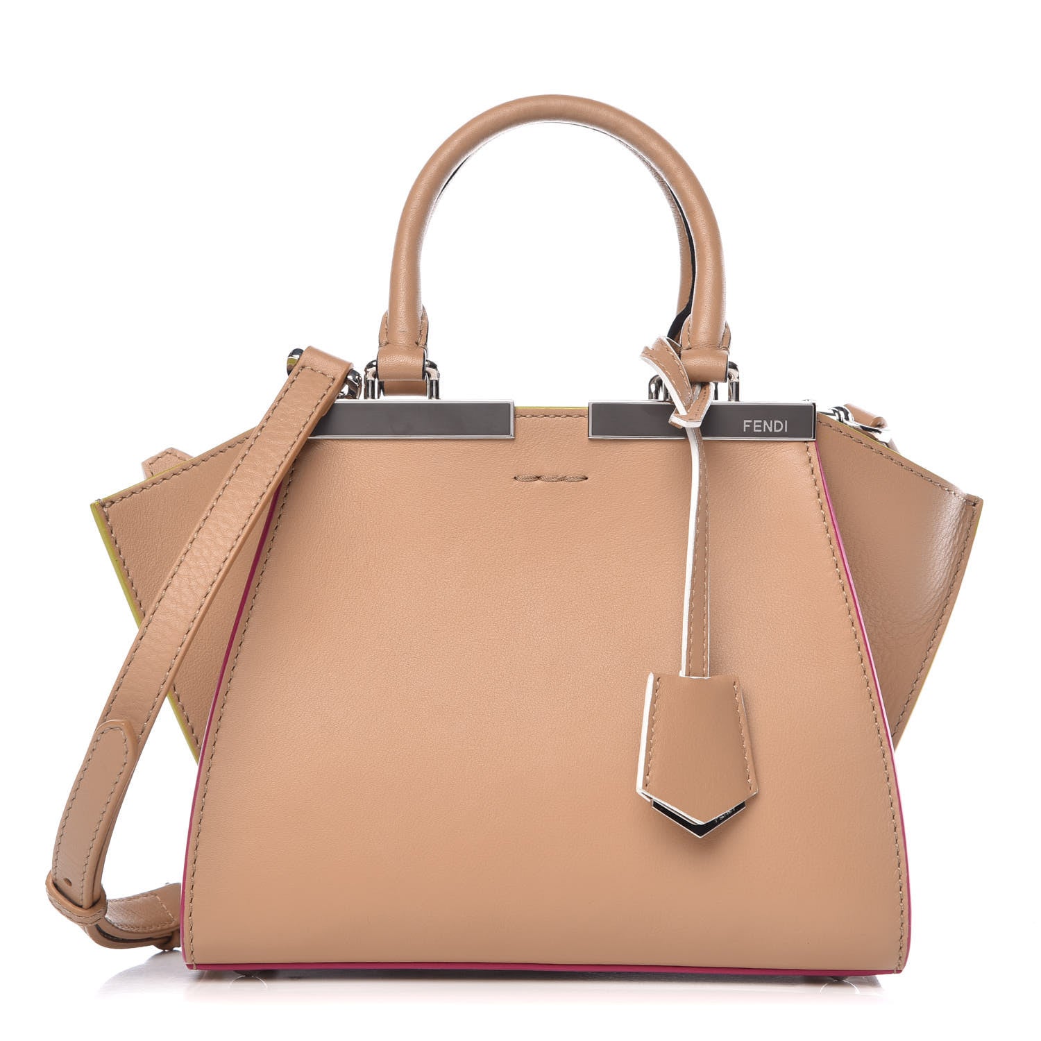 Fendi Vitello Dolce Mini 3Jours Tote Cuoio 1 of 10