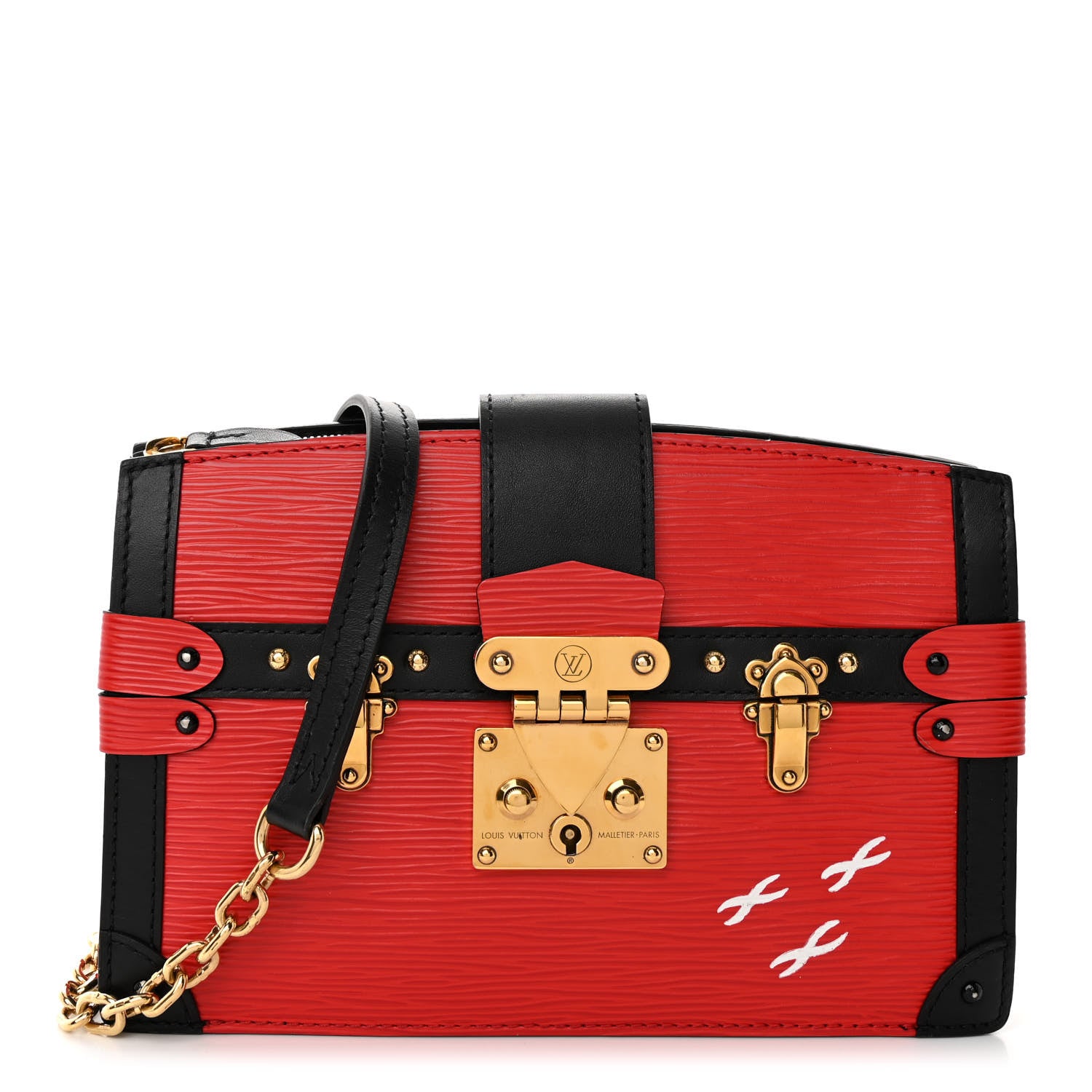 Louis Vuitton Epi Trunk Clutch Red 1 of 9