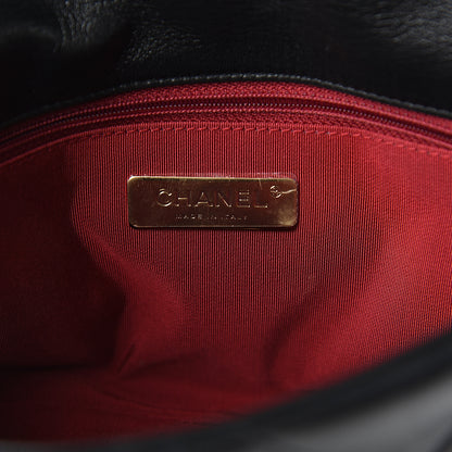 Chanel Goatskin Quilted Medium 19 Flap Black 5 of 8