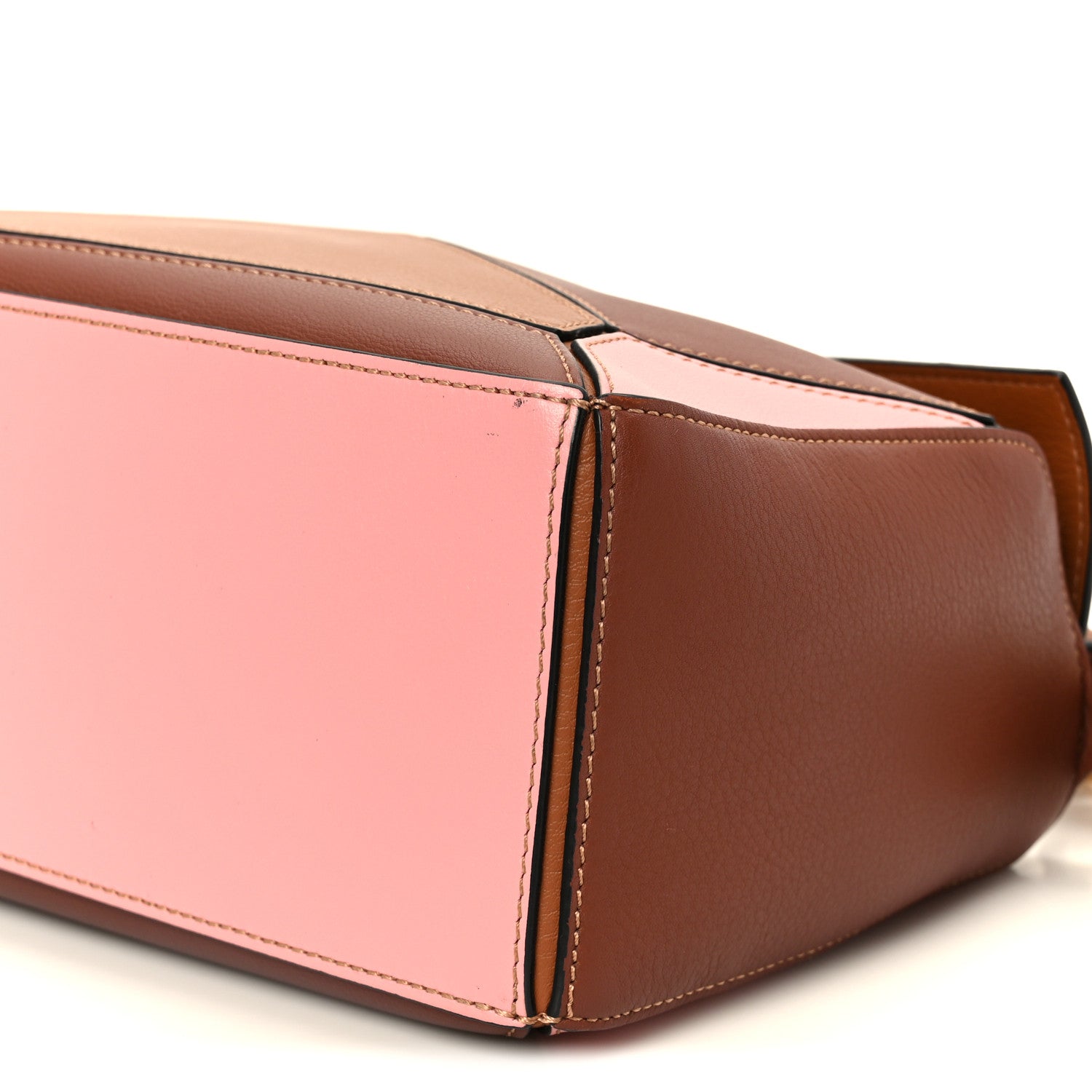 Loewe Calfskin Small Puzzle Bag Tan Medium Pink 11 of 11
