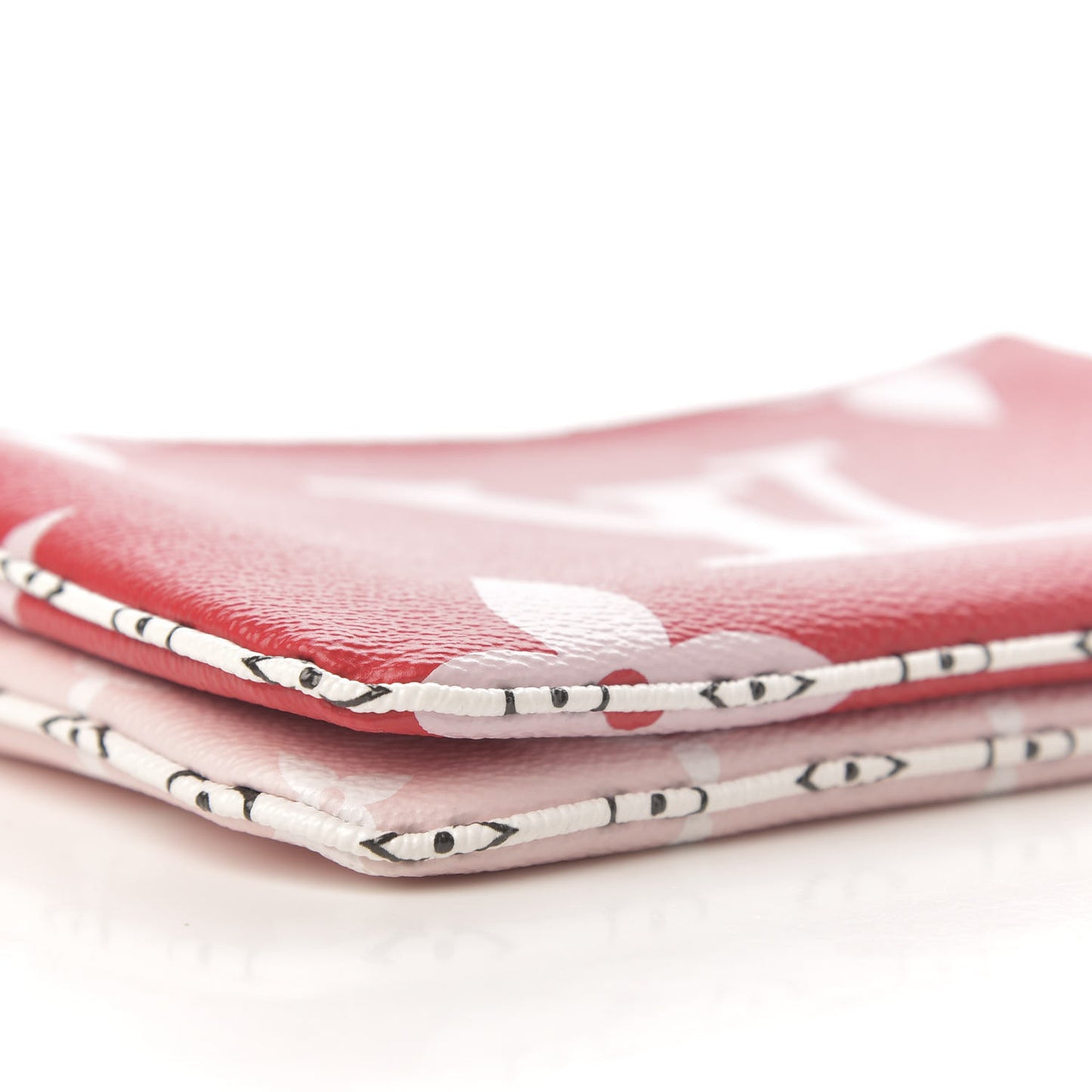 Monogram Giant Double Zip Pochette Rouge