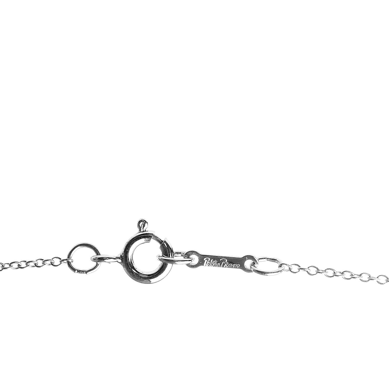 Tiffany Sterling Silver Paloma Picasso Loving Heart Pendant Necklace 4 of 5