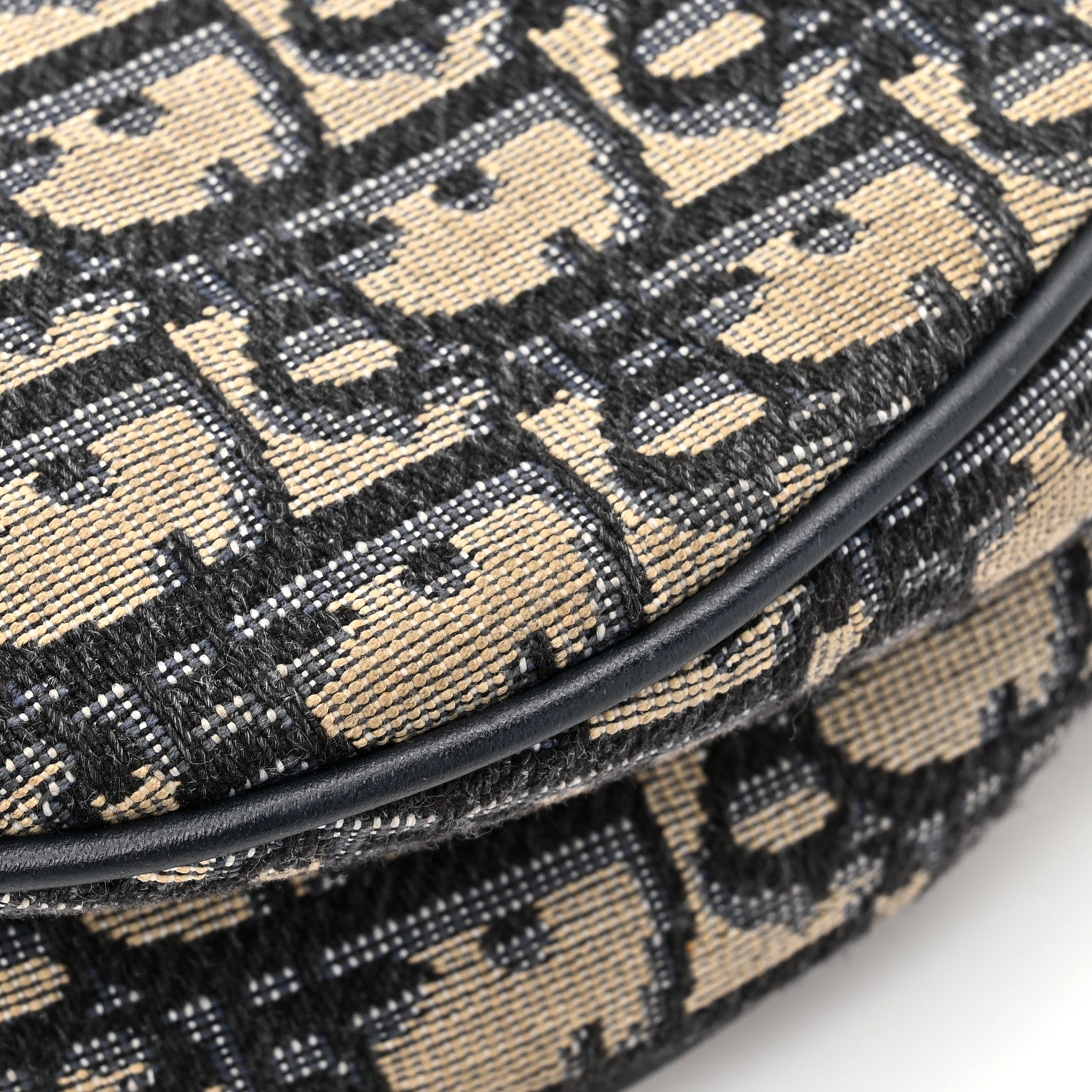 Christian Dior Oblique Saddle Bag Blue 17 of 18