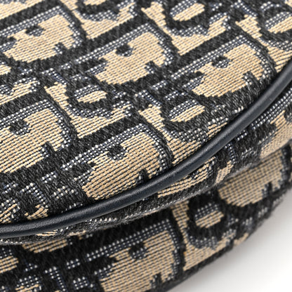 Christian Dior Oblique Saddle Bag Blue 17 of 18