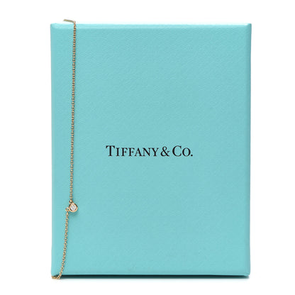 Tiffany 18K Yellow Gold Diamond .05ct Elsa Peretti Diamonds by the Yard Pendant Necklace 6 of 6