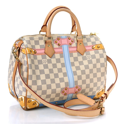 Louis Vuitton Damier Azur Summer Trunks Speedy Bandouliere 30 3 of 11