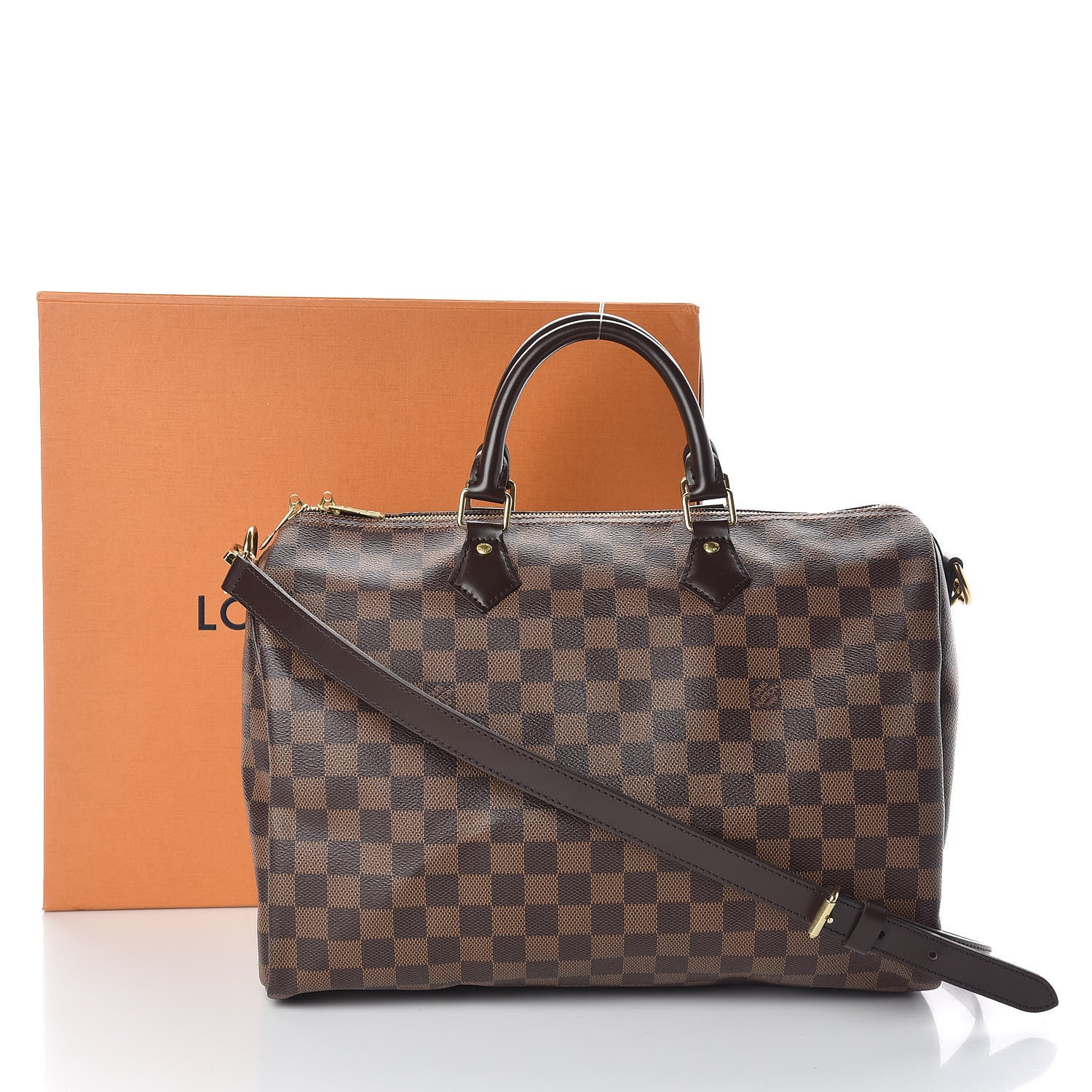 Louis Vuitton Damier Ebene Speedy Bandouliere 35 11 of 11