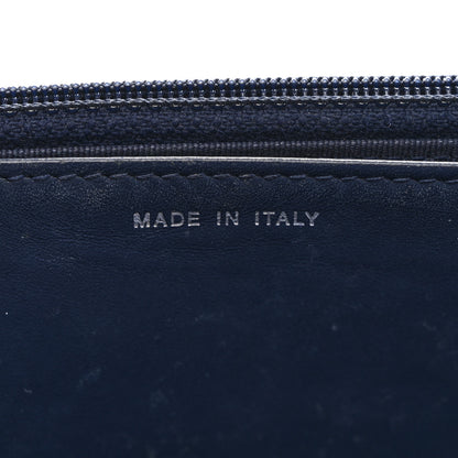 Chanel Caviar Chevron Quilted Wallet On Chain WOC Navy 7 of 13