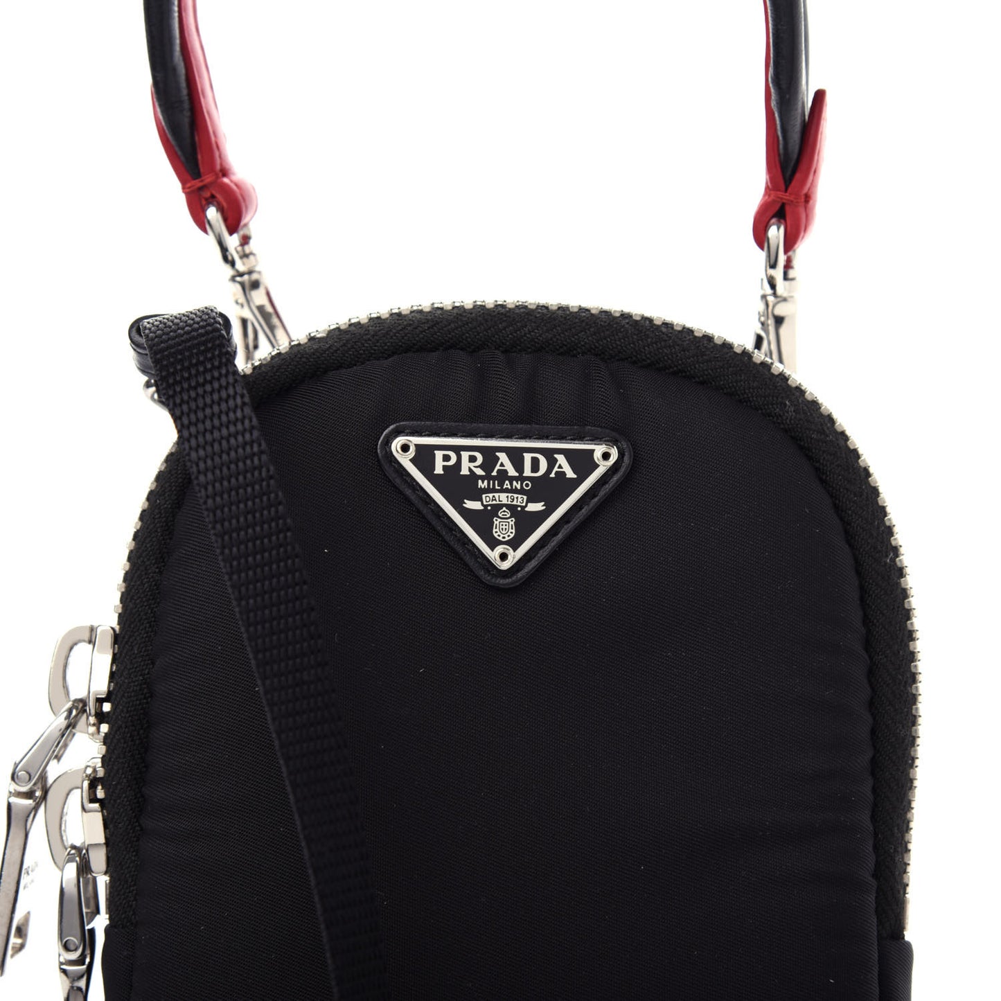 Tessuto Nylon Pocket Mini Bag Black